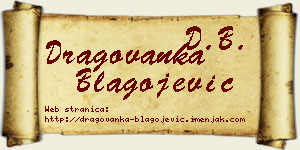 Dragovanka Blagojević vizit kartica